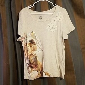 Bandolino grey shirt t-shirt